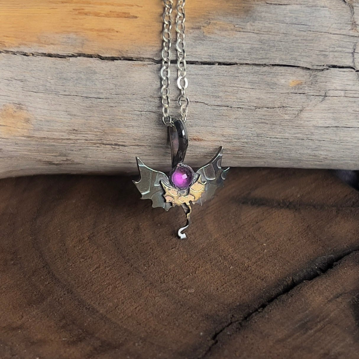 Violet's Dragons Necklace