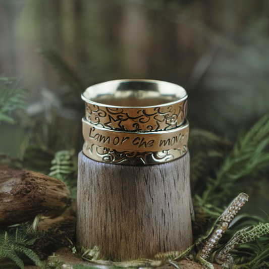 dante quote spinner ring