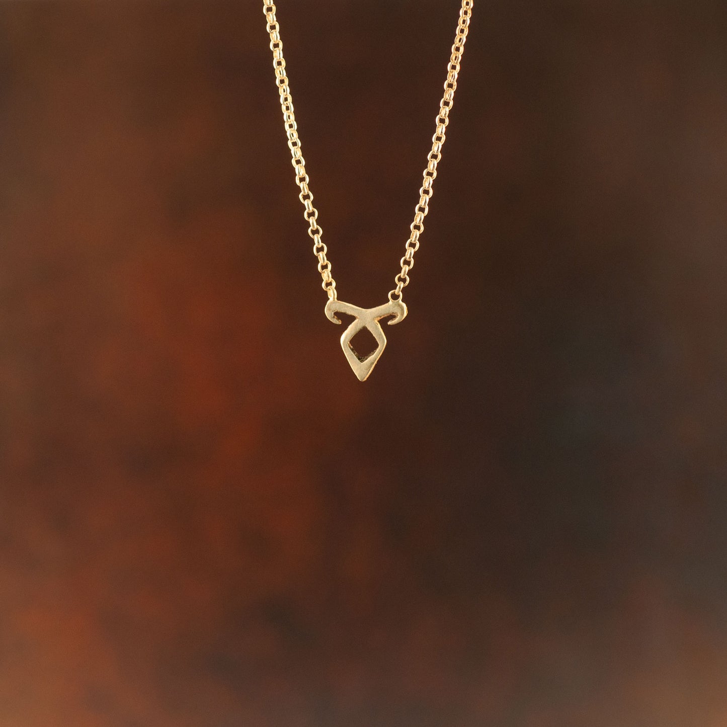 Angelic Power Rune Tiny Necklace - GOLD