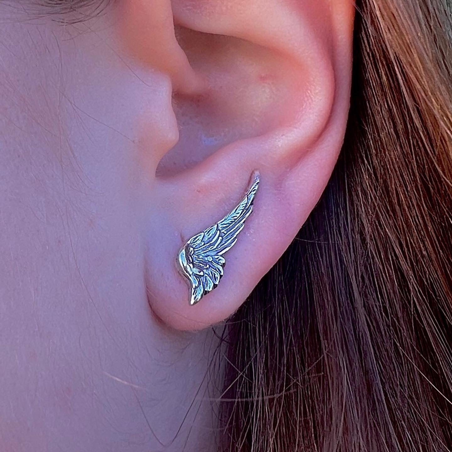 Dark Angel | Large Angel Wing Earrings