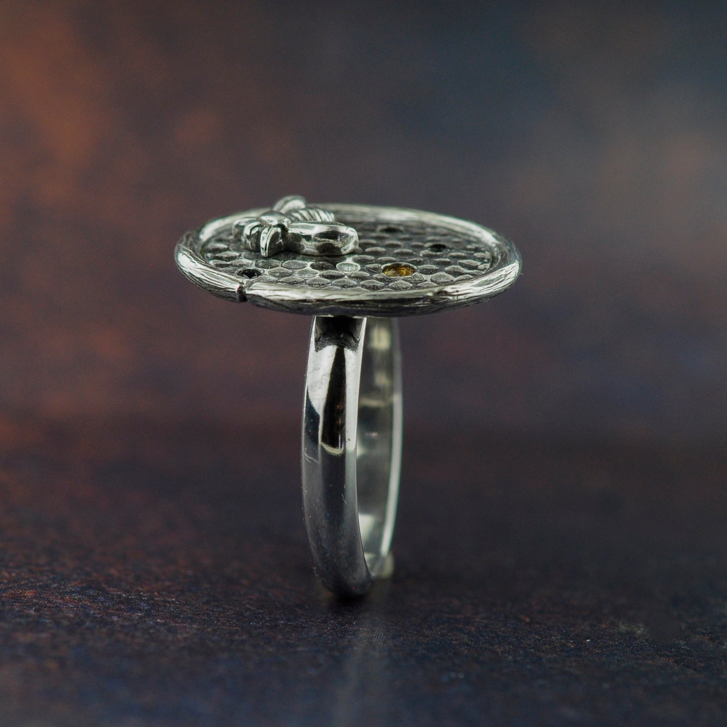 Jeweled Bee Ring