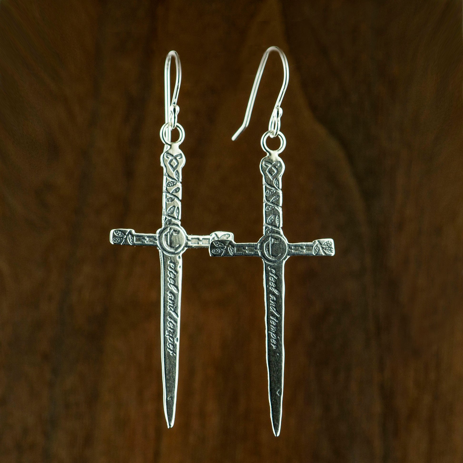 Cortana earrings inspired by Cordelia's and Emma's sword