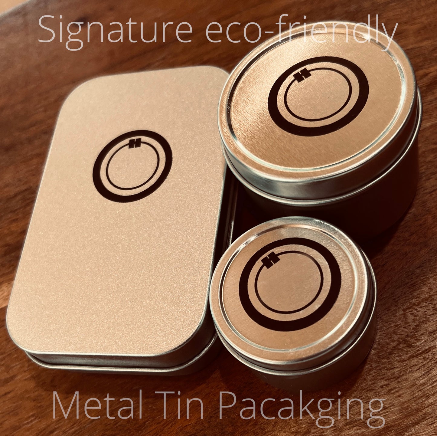 signature tin packaging