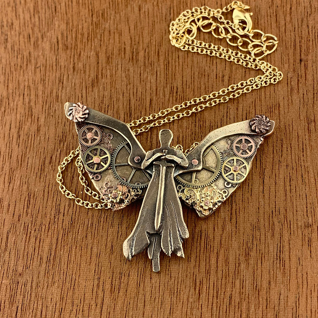 Tessa's Clockwork Angel Necklace - Hebel Design