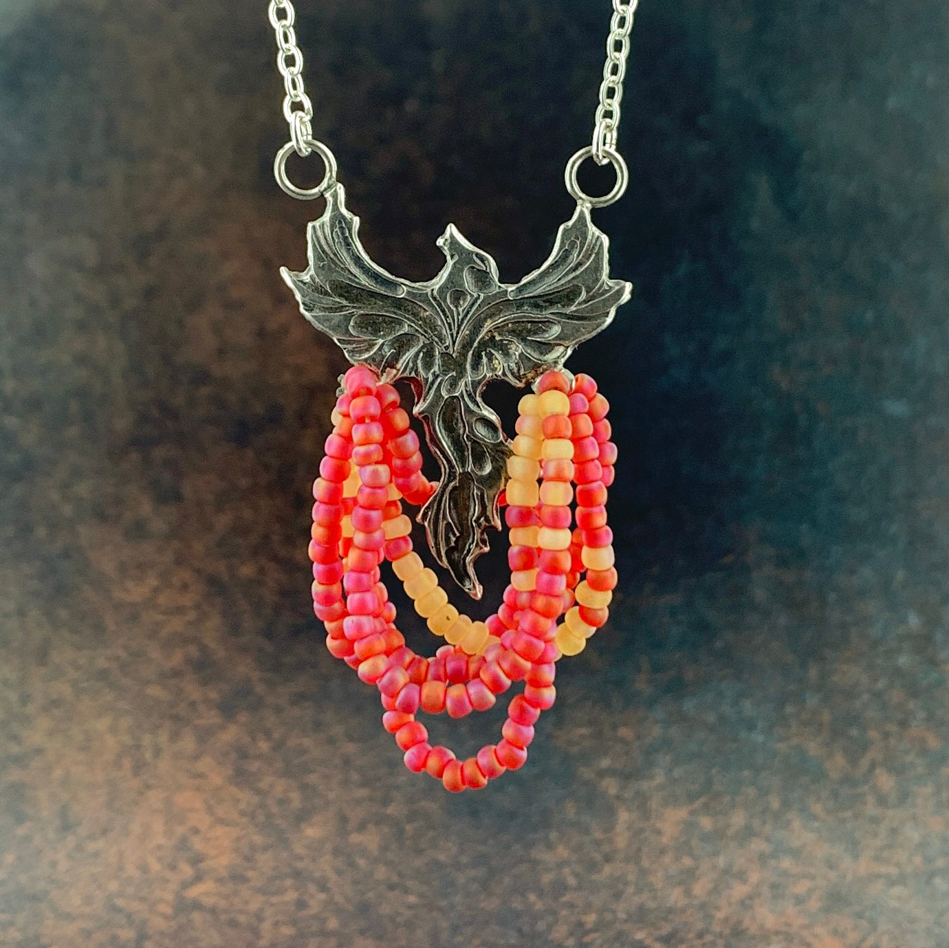 Phoenix on Fire Necklace